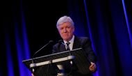 FILE PHOTO: BBC Director-General Tony Hall makes a statement after the publication of the Janet Smith Report in London, Britain February 25, 2016. REUTERS/Adrian Dennis/Pool/File Photo