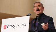 US Ambassador to South Korea Harry Harris speaks during an event in Seoul, January 14, 2020. Yonhap via Reuters
