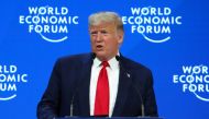 US President Donald Trump delivers a speech during the 50th World Economic Forum (WEF) annual meeting in Davos, Switzerland, January 21, 2020. Reuters/Denis Balibouse