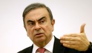 Former Nissan chairman Carlos Ghosn gestures during a news conference at the Lebanese Press Syndicate in Beirut, Lebanon January 8, 2020. (REUTERS/Mohamed Azakir/File Photo)