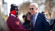 Joe Biden arrives at Zion Baptist Church before the King Day at the Dome march and rally on January 20, 2020 in Columbia, South Carolina. Sean Rayford/Getty Images/AFP