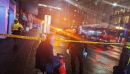 Police block a road following a shooting in Seattle, Washington, U.S., January 22, 2020, in this picture obtained from social media. Mandatory credit JESSICA SCHREINDL/via REUTERS