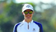 Madelene Sagstrom of Sweden reacts to a putt on the seventh hole during the third round of the Gainbridge LPGA at Boca Rio on January 25, 2020 in Boca Raton, Florida. Mike Ehrmann/Getty Images/AFP