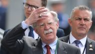In this file photo taken on June 5, 2019 US National Security Advisor John Bolton arrives to attend an event to commemorate the 75th anniversary of the D-Day landings, in Portsmouth, southern England. (AFP / Daniel LEAL-OLIVAS)