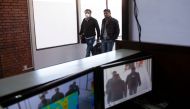 Passengers are seen on the screen of a thermal scanner as they arrive at the Tribhuvan International Airport after Nepal confirmed the first case of coronavirus in the country, in Kathmandu on January 29, 2020, following the first SARS-like virus confirme