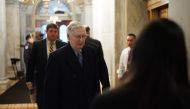 US Senator and Majority Leader Mitch McConnell (R-KY) arrives at the US Capitol in Washington, DC on January 31, 2020 for the impeachment trial proceedings of US President Donald Trump. (AFP / Mandel NGAN)