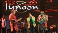 Salman Ahmad, Ali Izmat and Brian O Connell from Pakistani band Junoon performing at QNCC as part of Shop Qatar on thursday.
Pic: Abdul Basit / The Peninsula