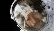 This NASA photo released on February 4, 20202 shows NASA astronaut Christina Koch during a spacewalk on January 15, 2020. NASA astronaut Christina Koch is set to return to Earth on February 6,2020 after 328 days living and working aboard the International