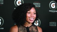 Allyson Felix attends the Gatorade Athlete of the Year Awards at Ritz-Carlton. Credit: Kirby Lee-USA TODAY Sports/File Photo
