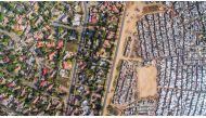An aerial image of Kya Sands/Bloubosrand in Johannesburg, South Africa taken in 2016. Photo courtesy of Johnny Miller