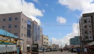 A general view shows people walking along a street in Galkayo, a city divided between the semi-autonomous regions of Puntland and Galmudug, in central Somalia, April 21, 2015. Picture taken April 21, 2015. Reuters/Feisal Omar