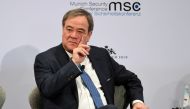 State Premier of Germany's North-Rhine Westphalia Armin Laschet listens during a panel discussion at the annual Munich Security Conference in Germany February 16, 2020. REUTERS/Andreas Gebert