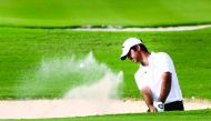 Jorge Campillo of Spain in action during the third day of the 2020 Commercial Bank Qatar Masters at the Education City Golf Club course yesterday. Pictures: Syed Omar
