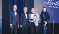 Amal Ameen (right) with other officials at Lexus AAB’s ‘The Luxury Network International Award Ceremony’, recently.