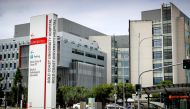 This general view shows part of the exterior of the Gold Coast University Hospital where the US actor Tom Hanks and his wife Rita Wilson were admitted for the COVID-19 coronavirus in Gold Coast on March 13, 2020 / AFP / Patrick HAMILTON 
