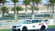 Abdulla Al Khelaifi competing in the QTCC M240 class at the Losail International Circuit yesterday.
