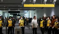 TANGERANG, INDONESIA - MARCH 13: Indonesian President Joko Widodo checks precautions against the coronavirus (Covid-19) at Soekarno-Hatta Airport in Tangerang, Indonesia on March 13, 2020. Indonesia has confirmed four deaths and 69 positive cases of Coron