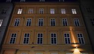 A house where German Chancellor Angela Merkel has an apartment with her husband is pictured in Berlin on March 22, 2020 after it was announced by her spokesman that Merkel is going in to quarantine after being treated by a doctor who has since tested posi