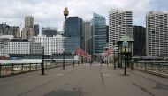 A general view of empty Pyrmont Bridge over Darling Harbour as New South Wales began shutting down non-essential businesses and moving toward harsh penalties to enforce self-isolation as the spread of coronavirus disease (COVID-19) reached a 