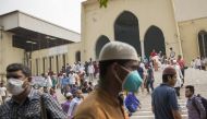 DHAKA, bangladesh - MARCH 20 : Muslims attend Friday prayer with face masks amid coronavirus (Covid-19) outbreak in Dhaka, bangladesh on March 20, 2020. ( Zakir Hossain Chowdhury - Anadolu Agency )
