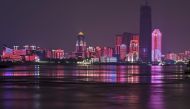 A picture taken on March 31, 2020 shows a general view of the Yangtze River and buildings in the city in Wuhan, in China's central Hubei province. AFP / Hector Retamal 