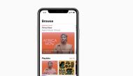 This undated and unlocated handout image released by Apple on April 20, 2020 shows the Africa Music browse screen displayed on an iPhone 11 Pro. AFP PHOTO / APPLE 