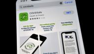 :A photo illustration shows a new COVIDSafe app by the Australian government as seen on an Iphone to install in Sydney on April 27, 2020. More than one million Australians have downloaded a new government smartphone app designed to make coronavirus contac