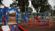 A closed playground is seen, as the spread of the coronavirus disease (COVID-19) continues, in Sydney, Australia, April 30, 2020. REUTERS/Loren Elliott