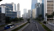 A general view of high-rise buildings is pictured during the coronavirus disease (COVID-19) outbreak, in Jakarta, Indonesia, May 5, 2020. REUTERS/Ajeng Dinar Ulfiana
