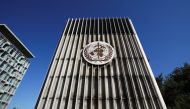 The headquarters of the World Health Organization (WHO) are pictured during the World Health Assembly (WHA) following the outbreak of the coronavirus disease (COVID-19) in Geneva, Switzerland, May 18, 2020. REUTERS/Denis Balibouse