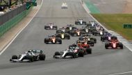 Mercedes' Valtteri Bottas leads Mercedes' Lewis Hamilton at the first corner of the race REUTERS/John Sibley/File Photo