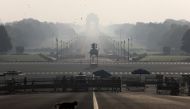 File photo: A monkey crosses the road near India's Presidential Palace during a 14-hour long curfew to limit the spreading of coronavirus disease (COVID-19) in New Delhi, India, March 22, 2020. REUTERS/Anushree Fadnavis/File Photo