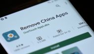 FILE PHOTO: Remove China Apps is seen in the Google Play store on a mobile phone in this illustration taken June 2, 2020. REUTERS/Danish Siddiqui/Illustration/File Photo
