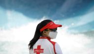 FILE PHOTO: A water park employee looks on in Yongin, South Korea, as measures to avoid the spread of the coronavirus disease (COVID-19) continue, June 5, 2020. REUTERS/Kim Hong-Ji/File Photo