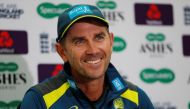 File photo of Australia head coach Justin Langer during the press conference.  Reuters/Paul Childs/Files
