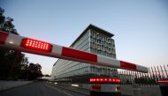 The headquarters of the World Health Organization (WHO) are pictured during the World Health Assembly (WHA) following the outbreak of the coronavirus disease (COVID-19) in Geneva, Switzerland, May 18, 2020. REUTERS/Denis Balibouse