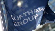 A flag of German airline Lufthansa is seen at the airport in Frankfurt am Main, western Germany, on June 25, 2020. AFP / Daniel ROLAND