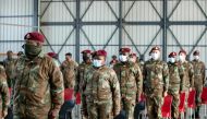 Dozens of military health practitioners were deployed to help combat the COVID-19 coronavirus pandemic in the Eastern Cape Province of South Africa. / AFP / Michael Sheehan