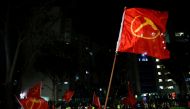 Workers’ Party supporters celebrate the results of the general election in Singapore July 11, 2020. (REUTERS/Edgar Su)