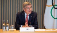 Thomas Bach, President of the International Olympic Committee (IOC) attends a meeting of IOC's executive board, as the spread of the coronavirus disease (COVID-19) continues, in Lausanne, Switzerland July 15, 2020. IOC/Greg Martin/Handout via REUTERS