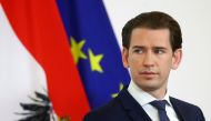 Austrian Chancellor Sebastian Kurz attends a news conference, amid the coronavirus disease (COVID-19) outbreak in Vienna, Austria, July 21, 2020. REUTERS/Lisi Niesner