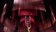 In this file photo taken on September 12, 2019 an Emmy statue is seen on the stage at the 71st Emmy Awards Governors Ball press preview at LA Live in Los Angeles, California. The 72nd Primetime Emmy Awards nominations honoring the best and brightest in te