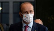 Ireland's Prime Minister Micheal Martin leaves a meeting at the EU summit, amid the coronavirus disease (COVID-19) outbreak, in Brussels, Belgium early July 21, 2020. REUTERS/Johanna Geron/Pool/File Photo