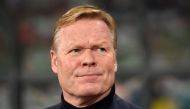 In this file photo taken on October 13, 2019 Netherlands' coach Ronald Koeman looks on prior to the Euro 2020 football qualification match between Belarus and the Netherlands in Minsk. 