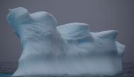 An iceberg floats near Two Hummock Island, Antarctica, February 2, 2020. Picture taken February 2, 2020. REUTERS/Ueslei Marcelino/File Photo