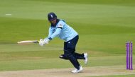August 4, 2020 England's Jason Roy in action, as play resumes behind closed doors following the outbreak of the coronavirus disease (COVID-19) Mike Hewitt/Pool via REUTERS/File Photo