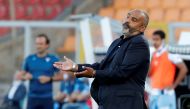 Soccer Football - Serie A - Lecce v Lazio - Stadio Via del Mare, Lecce, Italy - July 7, 2020 Lecce coach Fabio Liverani, as play resumes behind closed doors following the outbreak of the coronavirus disease (COVID-19) REUTERS/Ciro De Luca/File Photo