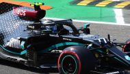 Mercedes' Finnish driver Valtteri Bottas drives during the third practice session at the Autodromo Nazionale circuit in Monza on September 5, 2020 ahead of the Italian Formula One Grand Prix. / AFP / JENNIFER LORENZINI