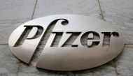 FILE PHOTO: The Pfizer logo is seen at their world headquarters in Manhattan, New York, U.S., August 1, 2016. REUTERS/Andrew Kelly/File Photo
