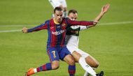 Barcelona's Antoine Griezmann in action. REUTERS/Albert Gea
